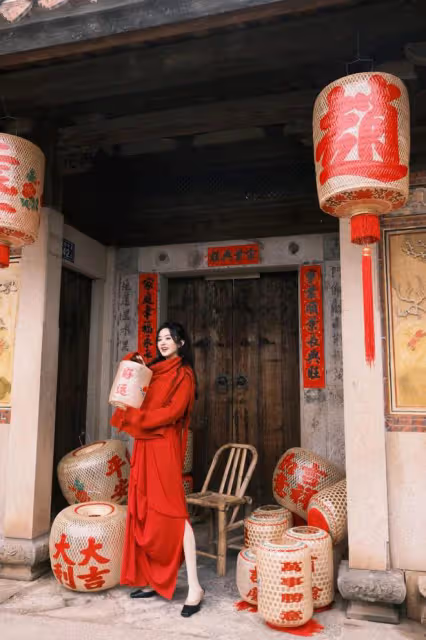 35歲趙麗穎故事感大片釋出,在古城取景拍攝,捧著碗煙火氣兒十足