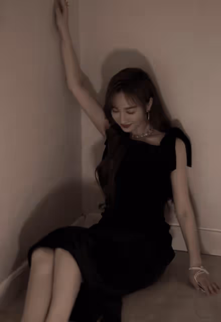 吳昕曬照慶40歲生日!穿黑色長裙身材火辣,四肢纖細宛如少女