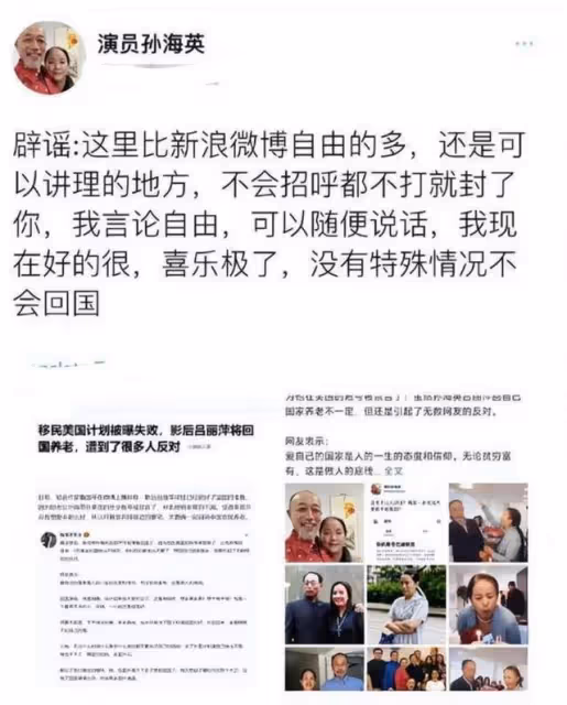 孫海英呂麗萍夫婦回國過年,不當言論再被提,網友直呼還敢回來