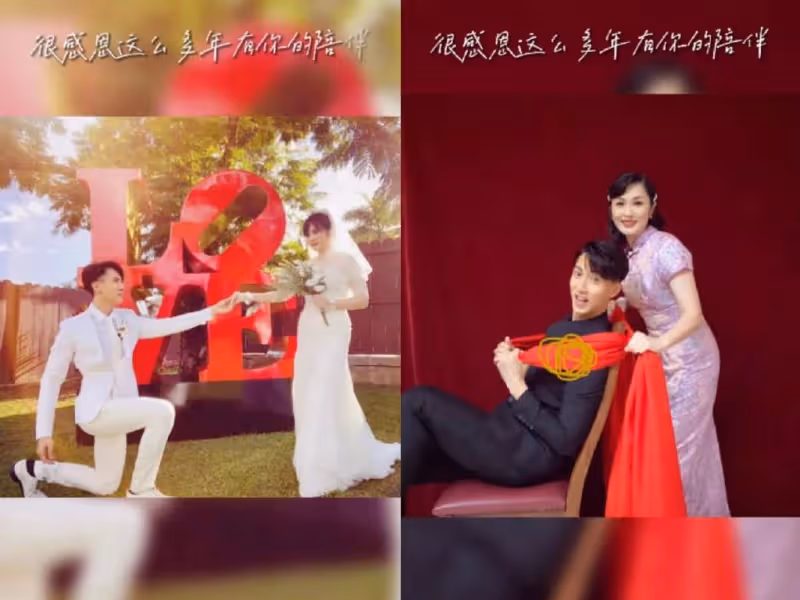 吳尊和妻子牽手接吻,慶祝相戀27周年,分享海量珍貴舊照回憶過去