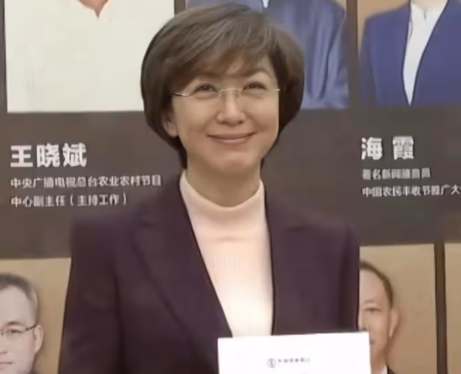 50歲央視主持人海霞頭髮花白,退居幕後暴瘦顯憔悴,素顏判若兩人