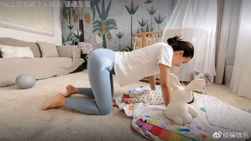 韓庚老婆分享盆底肌修復運動，5個月女兒罕出鏡，胖嘟嘟超可愛