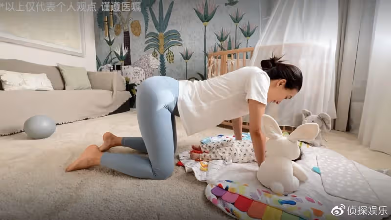 韓庚老婆分享盆底肌修復運動,5個月女兒罕出鏡,胖嘟嘟超可愛