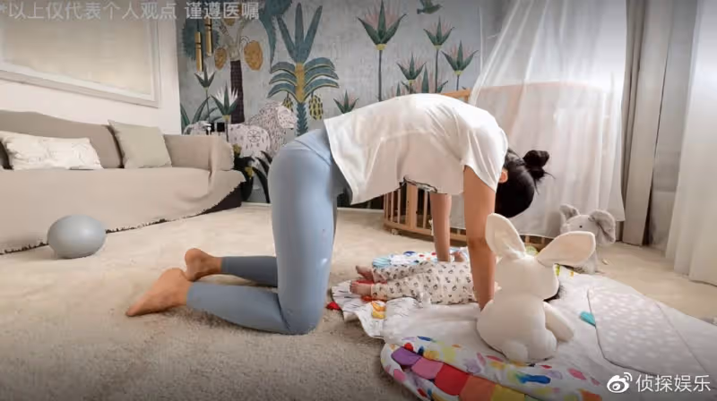 韓庚老婆分享盆底肌修復運動,5個月女兒罕出鏡,胖嘟嘟超可愛