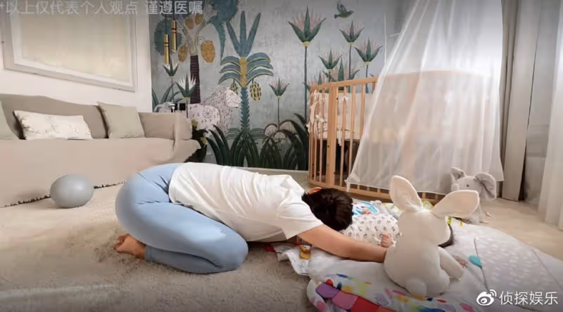 韓庚老婆分享盆底肌修復運動,5個月女兒罕出鏡,胖嘟嘟超可愛