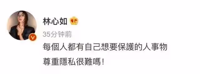 林心如怒斥大陸媒體遭群嘲:發錯地方了,女兒沒有想像中那麼好看
