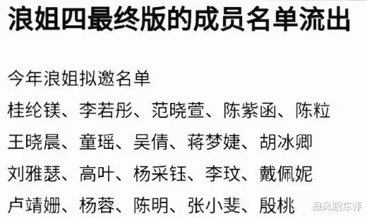 第4期乘風破浪姐姐名單已出,一共25人憑藉《狂飆》中大嫂的熱度高葉受到粉絲們喜愛,只是李小璐這是要復出了嗎