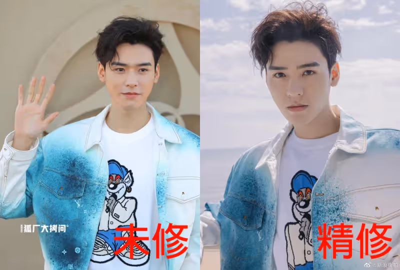 陸劇8位男星LV大秀「精修vs未修」對比!龔俊&朱一龍精修有差異,王鶴棣濃顏長相太吃香