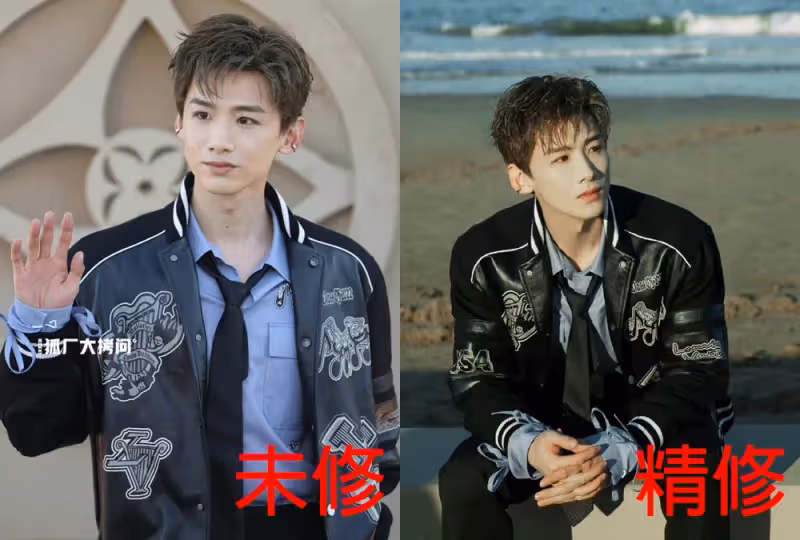陸劇8位男星LV大秀「精修vs未修」對比!龔俊&朱一龍精修有差異,王鶴棣濃顏長相太吃香