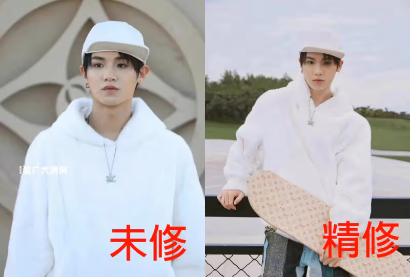 陸劇8位男星LV大秀「精修vs未修」對比!龔俊&朱一龍精修有差異,王鶴棣濃顏長相太吃香