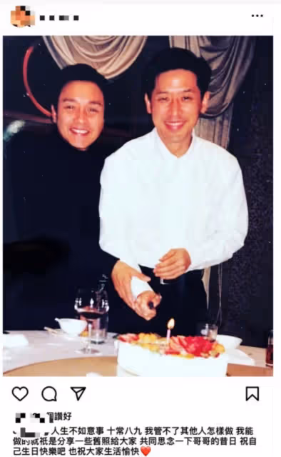 唐鶴德獨自慶64歲生日,孤單又冷清,曬的照片讓人淚目