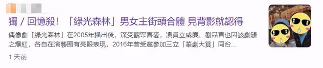 《綠光森林》主角時隔18年重聚!劉品言氣質佳,立威廉仍帥氣