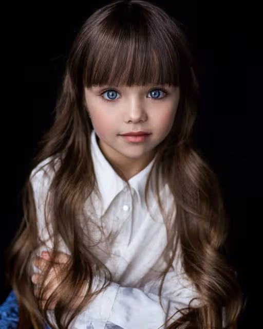 全世界最美小孩!俄羅斯6歲女孩「擁藍色大眼睛」超美 媽媽現身「立馬窩在懷裡」網友:基因好強~