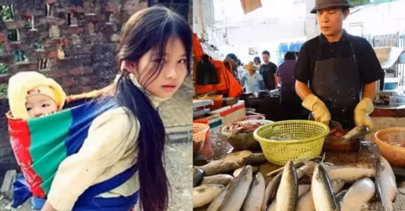 9歲姐姐早當家！帶弟弟「菜市撿菜葉」給爸慶生　魚販好心送兩條魚卻「吃出10萬存單」救了媽媽~
