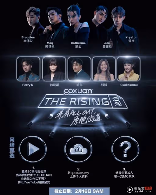 2位冠軍原地出道!《GOX站 THE RISING 2.0》招募全職MC