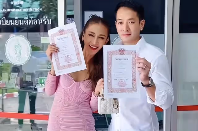結婚7年未領證,Hiso Nott已簽署文件將所有財產留給泰星Chompoo