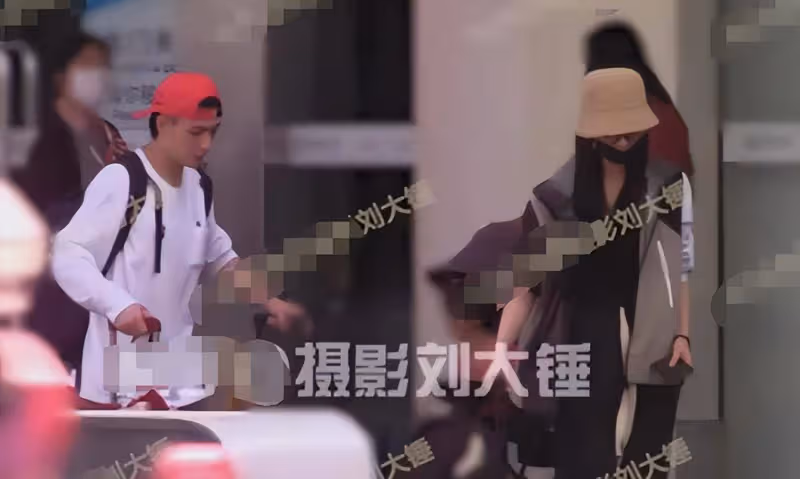 谷嘉誠戀情曝光，牽手蓋玥希同游三亞，男方為準岳父母夾菜獻殷勤