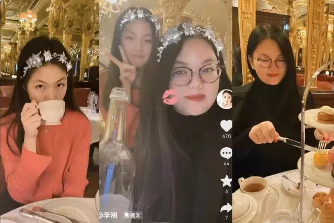 李湘:在英國過47歲生日,王岳倫送祝福,開豪車去高檔餐廳吃飯