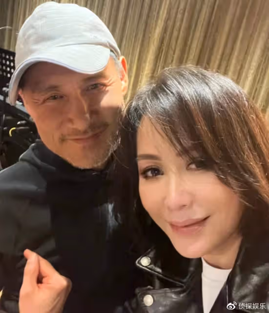劉嘉玲曬與張學友合照,61歲歌神鬍子花白顯蒼老,兩人同框差距大
