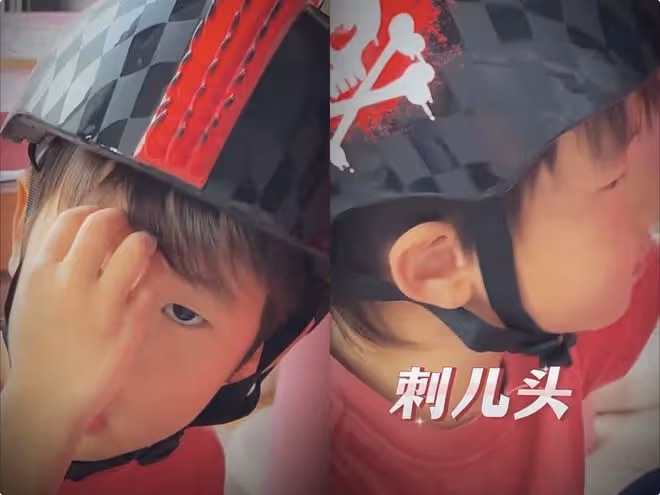 孫莉曬一家五口溫馨日常,黃磊多多牽手弟弟,妹妹塗指甲油愛臭美