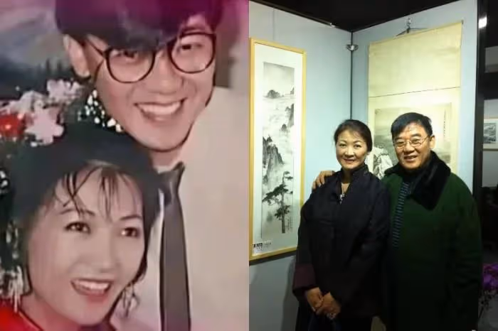 70歲李立群帶老婆外出遊玩,61歲妻子打扮時髦,幫老公提菜感情好