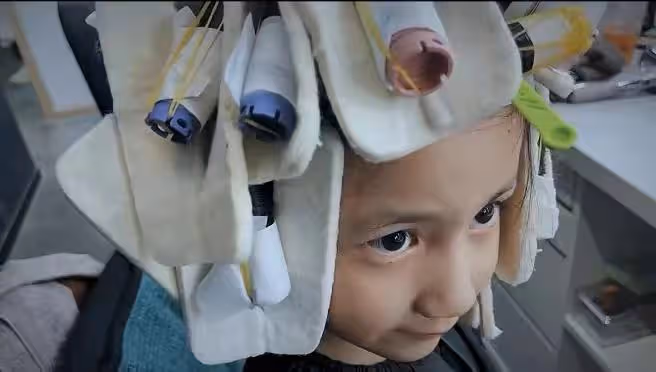 黃磊一家五口同框,小兒子撞臉劉昊然,9歲二女兒紅色指甲搶眼