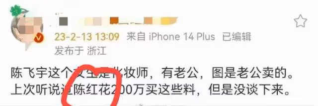 陳飛宇事件女主角身份被曝,是其已婚站姐,瓜是老公賣給狗仔的