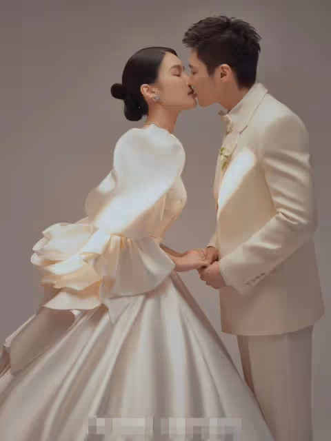 趙本山女兒官宣領證結婚，男方外形俊朗身材健碩，拍照接吻太甜蜜