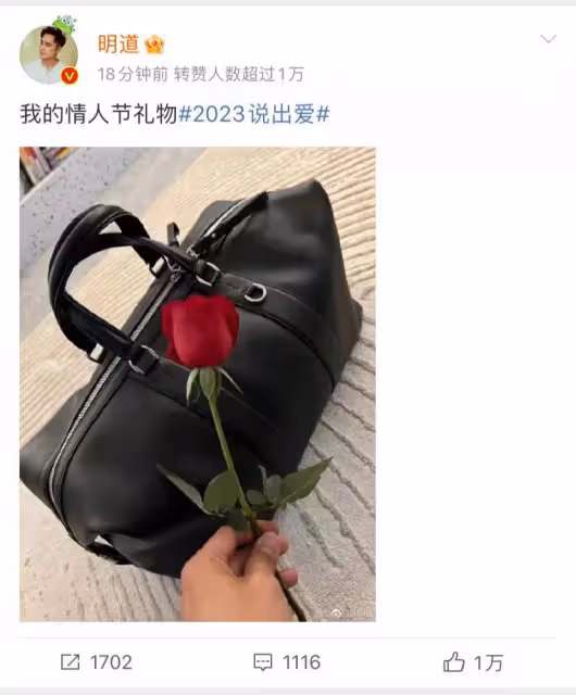 情人節明星說出愛,劉畊宏蔡卓宜分享愛的故事,孫儷將小愛變大愛