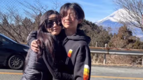 張柏芝情節人曬照，母子四人游日本富士山，Lucas兄弟長相變化大