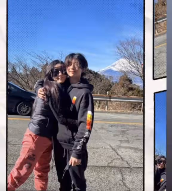 張柏芝謝霆鋒離婚11年同過情人節?疑帶娃滑雪,15歲長子少年老成