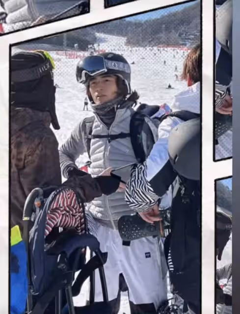 張柏芝謝霆鋒離婚11年同過情人節?疑帶娃滑雪,15歲長子少年老成