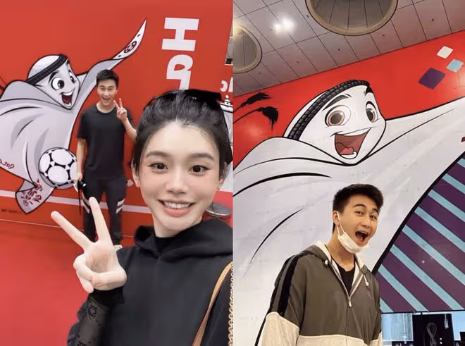 何猷君情人節曬幸福，奚夢瑤蹲地陪伴1歲女兒，夫妻倆在香港過節