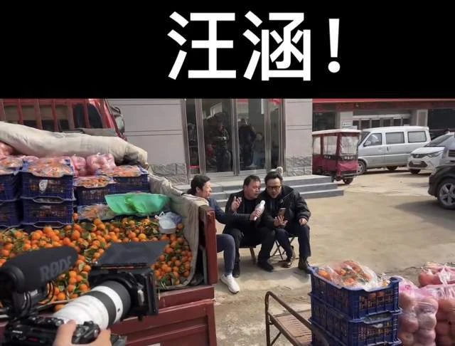 汪涵河南農村路邊攤賣藝,與水果攤主摟肩唱歌,坐小馬扎鬍子花白