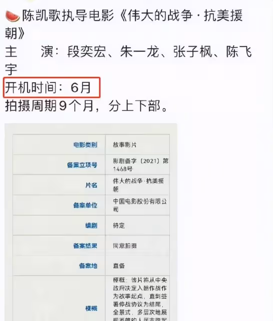 網曝陳凱歌氣到停工,陳飛宇戲份恐被刪除,傳警方已開始調查女方