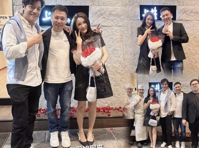 陳喬恩夫婦慶祝婚後首個情人節，Alan在地上鋪花瓣，承諾永遠愛她