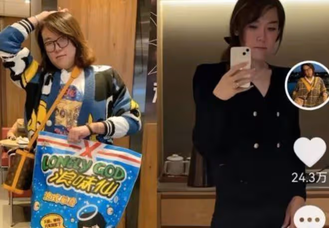 浪味仙曬減肥前後照片，判若兩人，性別都變了