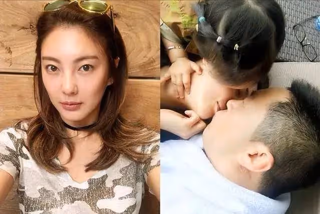 35歲張雨綺現身國外,帶著小鮮肉和孩子度假,4人合體穿親子裝