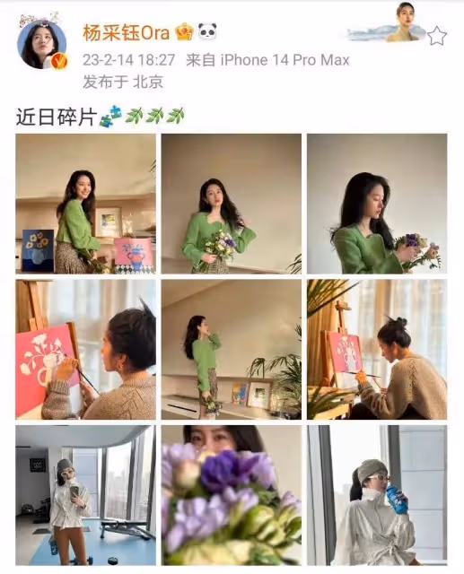 楊采鈺：情人節一個人在家呆著，笑得勉強閉口不談陳金飛