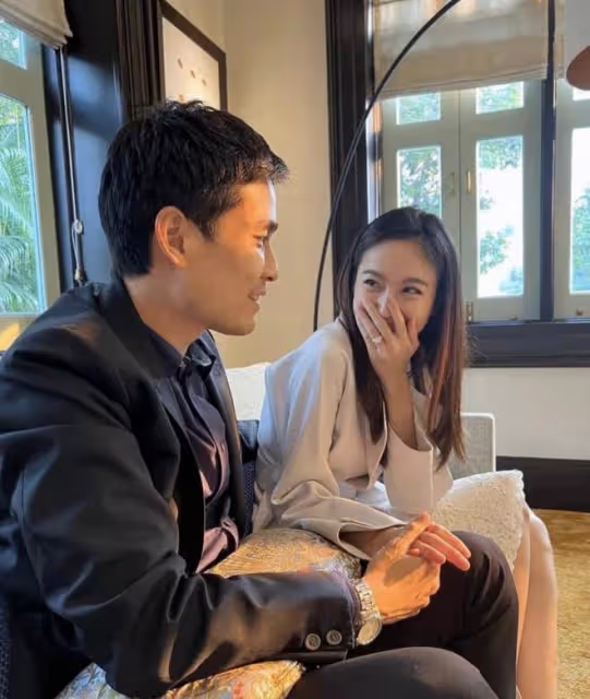泰國變性女星開單身派對,與富商老公當眾接吻,曾與張家輝演夫妻