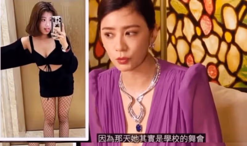 17歲梧桐妹赴美留學,曬濕發彎腰照飄女人味,五官長相愈發似生父