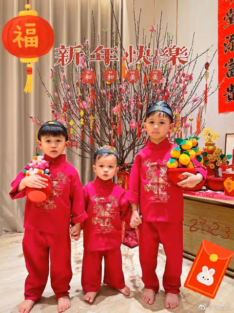 胡杏兒帶兒子挖紅薯,5歲奕霆調皮搞怪表情豐富,被贊有演員潛質