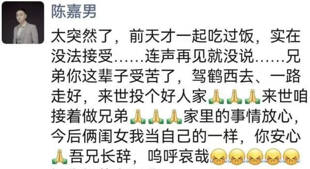38歲童星去世!「小龍人」陳嘉男承諾為其養倆女兒,戲骨悲痛悼念