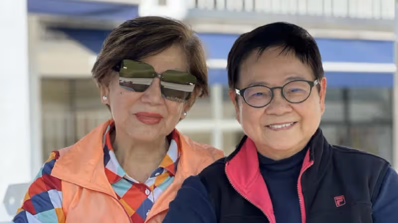 83歲邵氏女星回香港探親，約友人打高爾夫球，狀態年輕不像年過80
