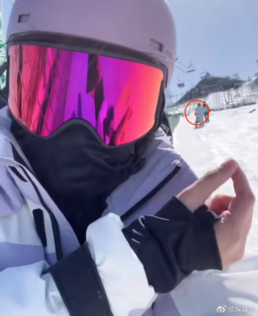 陳妍希帶兒子滑雪，小星星首滑展現天賦，踩單板馳騁滑雪場超帥氣