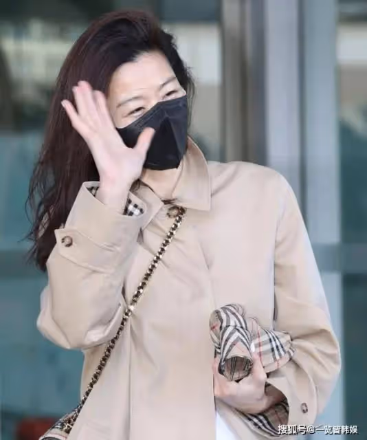 全智賢素顏出境氣質絕佳 手機殼用可愛貼紙 已為人母多年仍像少女