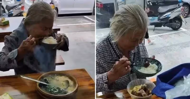 老奶奶一元錢進餐館，只買一碗白飯！店主這一個舉動被網友「贊爆」