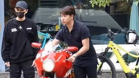 林志穎車禍復工後首露面，騎車與歐弟聚餐，曝歐弟離婚後全面復出
