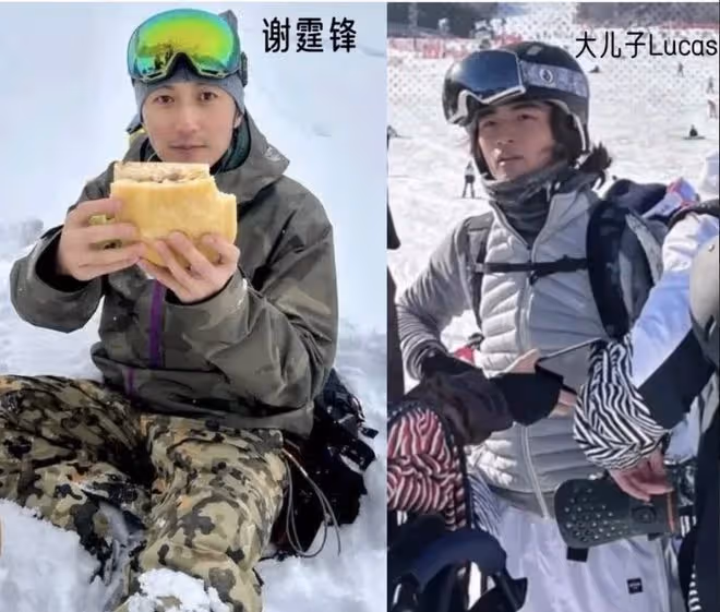 好辛苦!張柏芝晚上10點半起床陪兒子做作業,靠小Q身上面露疲憊