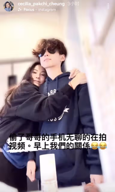 張柏芝與次子花式擺拍,12歲小Q身高猛長超媽媽,越來越像謝霆鋒